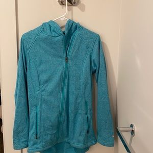 Columbia women’s M jacket. Lightweight, with a hood. Hardly worn.